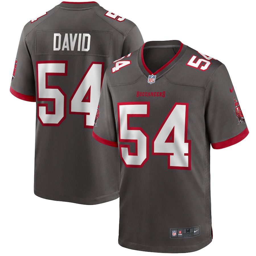 Men Tampa Bay Buccaneers 54 Lavonte David Nike Grey Player Game NFL Jersey